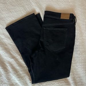 Black bell bottom Madewell jeans